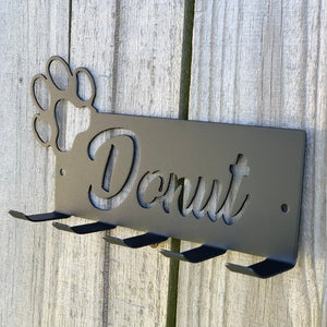 Personalized Dog Leash Hanger