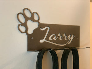 Personalized Dog Leash Hanger